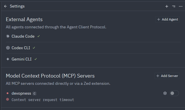 View → AI Settings